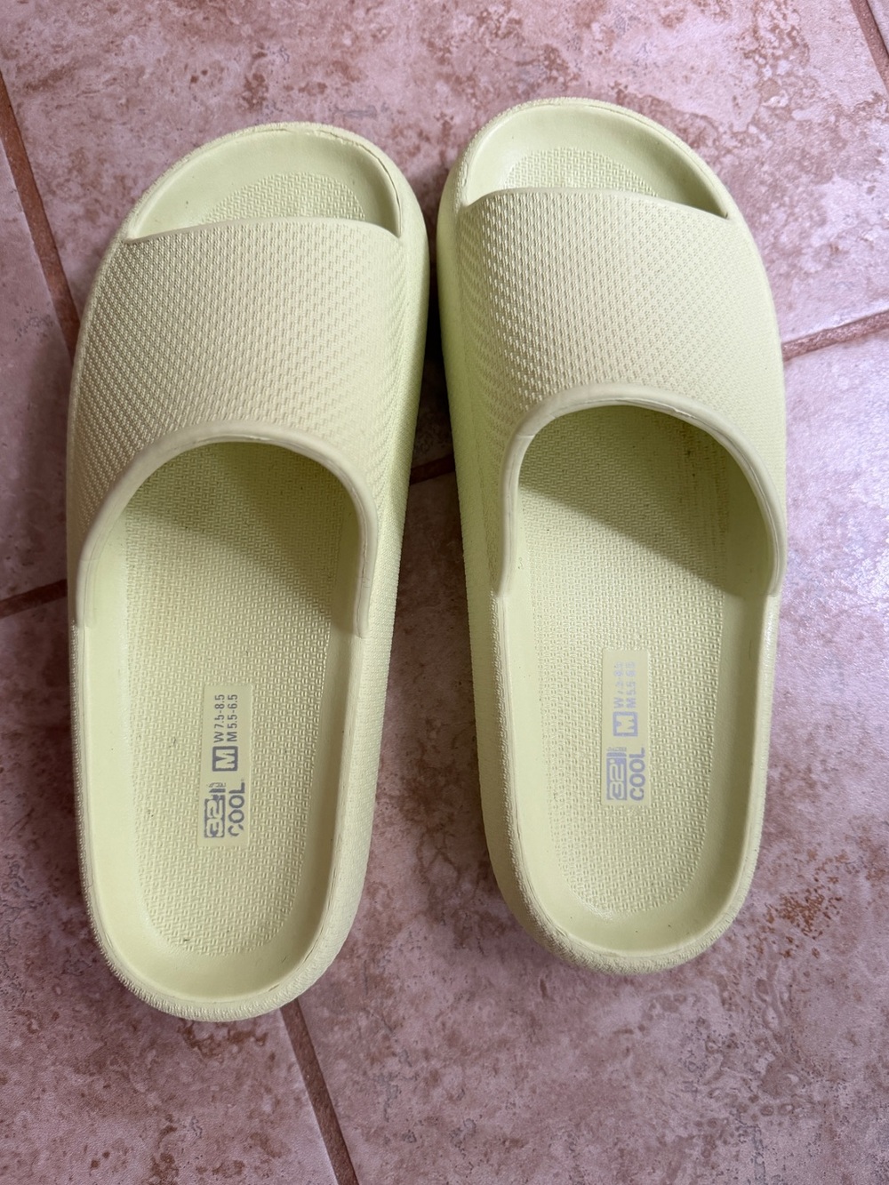 32 Cool light lime green slides